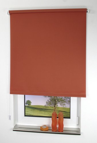 LIEDECO Seitenzug-Rollo, terracotta, Polyester - orange