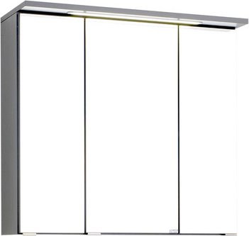 HELD MÖBEL 3D-Spiegelschrank »Bologna«, BxHxT: 70 x 66 x 20 cm - grau