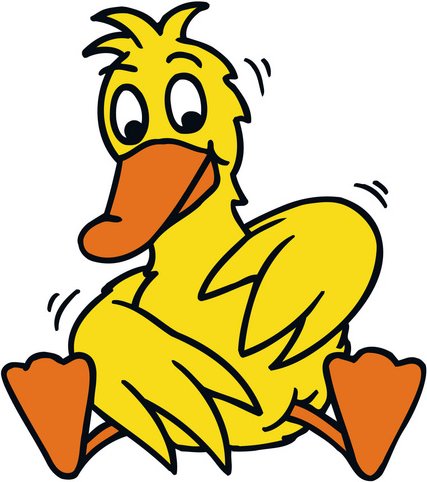 Die Maus Wandtattoo »Die Maus: gelbe Ente 4«, selbstklebend