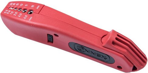 CONNEX Abmantelmesser, rot, Kunststoff