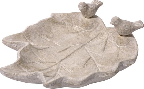 DOBAR Vogeltränke, Keramik, weiß - weiss