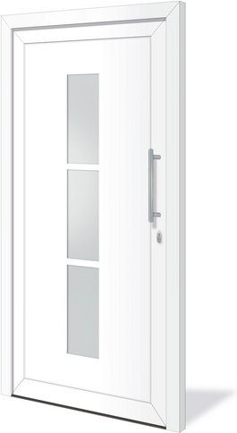 RORO Haustür »Arnstein«, Aluminium, weiß - weiss