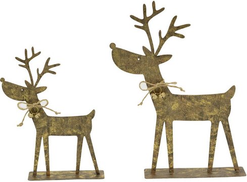 Flowerbox Tierfigur - goldfarben