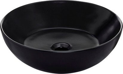 SCHÖNER WOHNEN KOLLEKTION Aufsatzwaschbecken »Beco«, BxHxT: 38 x 12 x 38 cm, Keramik, mattschwarz