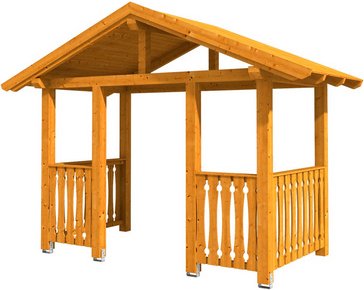 SKANHOLZ Vordach »Stralsund 8«, 360 x 187 cm (BxT), nordische Fichte, eiche hell - beige | braun