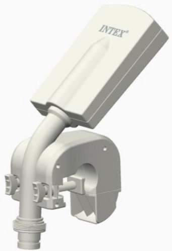 Thumbnail - INTEX LED-Wasserfontäne, Eingebauter hydroelektrischer Generator, Lichtfarbe: weiß/rot/blau/grün - weiss