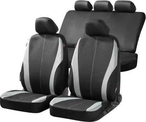 Thumbnail - WALSER Sitzbezug »Dundee«, Polyester - schwarz | grau