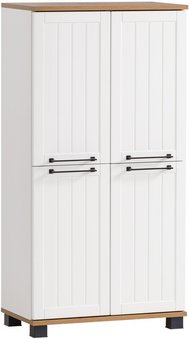 SCHILDMEYER Highboard »Jelda«, BxHxL: 32,6 x 116,9 x 59,8 cm, weiß, Holzwerkstoff melaminbeschichtet - weiss