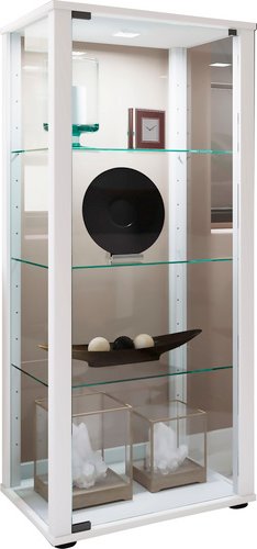 VCM Vitrine »Kavisa«, BxH: 50 x 114,5 cm, Holzwerkstoff/Glas - schwarz