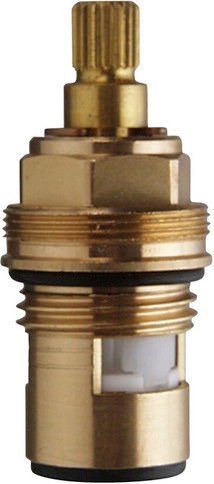 WELLWATER Armaturoberteil, 1/2"-Außengewinde, Messing, mit Keramikdichtscheiben - goldfarben