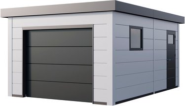 Telluria Garage, BxT: 358 x 538 cm (Außenmaße) - weiss