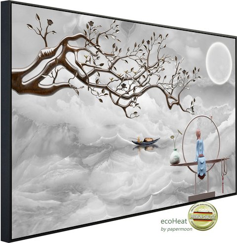 Thumbnail - papermoon Infrarotheizung »EcoHeat - Wolkenmeer mir Baum «, Matt-Effekt - bunt