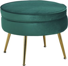 Thumbnail - SalesFever Hocker, Höhe: 41 cm, grün/goldfarben - gruen