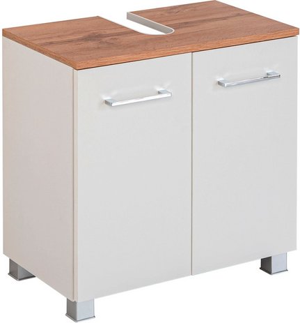 HELD MÖBEL Waschbeckenunterschrank »Paris«, BxHxT: 60 x 54 x 35 cm - weiss