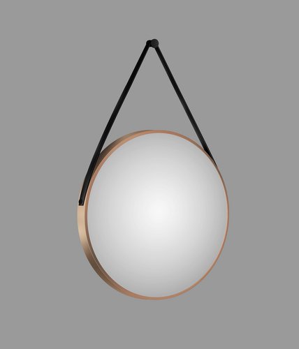 TALOS Spiegel, rund, Ø 80 - braun