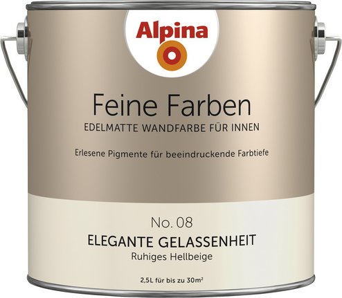 Thumbnail - ALPINA Dispersionsfarbe »Feine Farben«, edelmatt, 2,5 l - beige