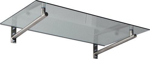 Thumbnail - GUTTA Vordach »HD«, Verbund-Sicherheits-Glas (VSG), edelstahlfarben/klar - silberfarben