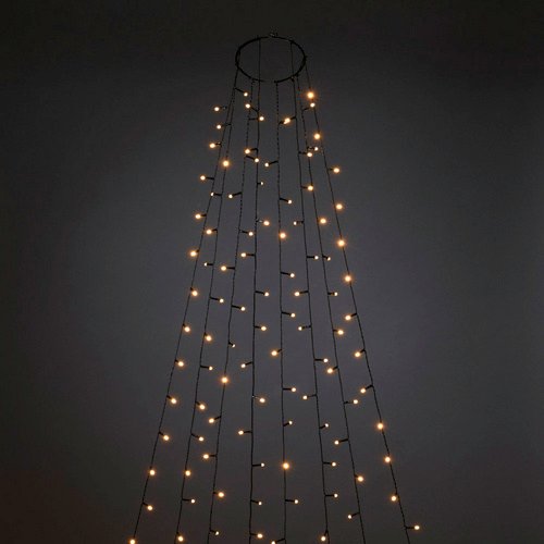 Konstsmide LED-Baummantel, Kunststoff, Höhe: 560 cm, inkl. Leuchtmittel - schwarz