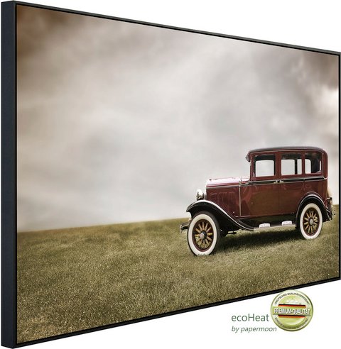 papermoon Infrarotheizung »EcoHeat - Antikes Auto«, Matt-Effekt - bunt