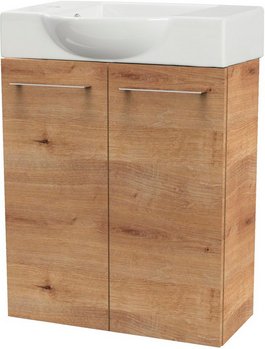 FACKELMANN Waschplatz-Set »SBC«, 55cm links AstEiche - braun