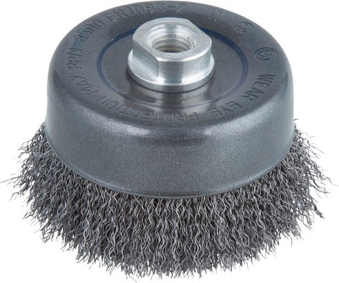 Thumbnail - WOLFCRAFT Topf-Drahtbürste, Ø 90 mm - silberfarben