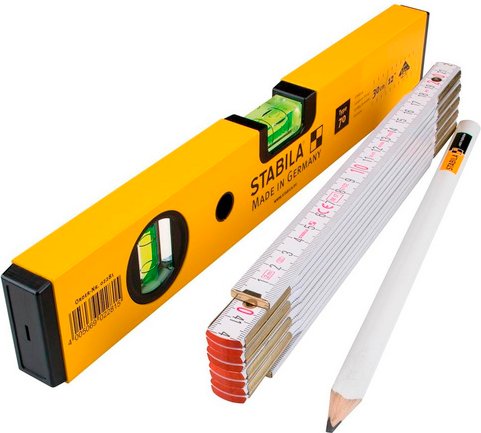 STABILA Wasserwaagen-Set »CLASSIC Kit 70-3-30«, 3-tlg. - gelb