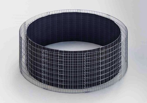 Gabiona Hochbeet, galvanisch verzinkter Stahl - silberfarben