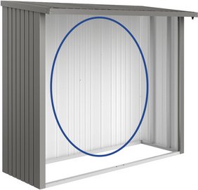 BIOHORT Rückwand »Woodstock«, Gr. 230 quarzgrau-metallic