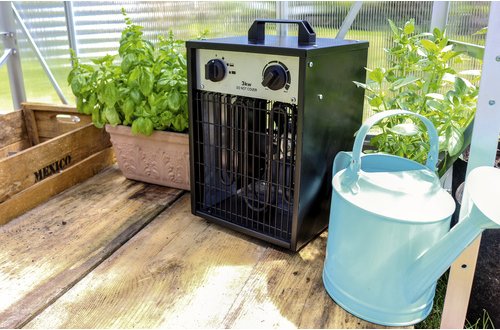 PERGART Gewächshausheizung »Carinae«, geeignet für Räume bis zu: 40 m3 - schwarz