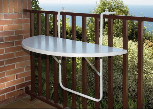 Thumbnail - Alco Balkonhängetisch, mit Alcotop-Tischplatte - weiss