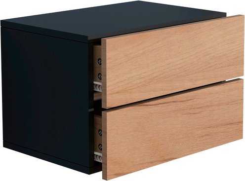 VCM Wandregal »Usal«, BxHxL: 45 x 30 x 32 cm - schwarz