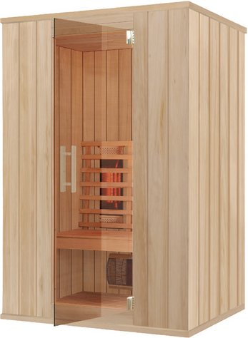 RORO Infrarotkabine »GERLOS«, BxHxT: 132 x 102 x 198 cm, geeignet für 2 Personen - beige