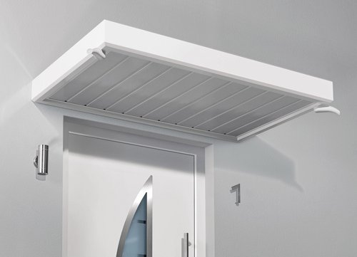 Thumbnail - GUTTA Rechteckvordach »NM«, Kunststoff, weiß - weiss