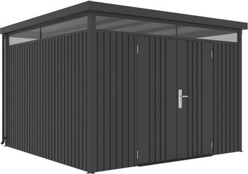 Mr. GARDENER Gartenhaus, Metall, BxHxT: 314 x 218 x 314 cm (Außenmaße) - schwarz