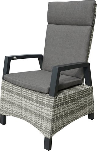 CASAYA Move-Sessel »Sanogo«, Aluminium, BxHxT: 61 x 101 x 72 cm - grau