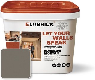 ELABRICK Verblendsteinkleber, 15 kg, zementgrau