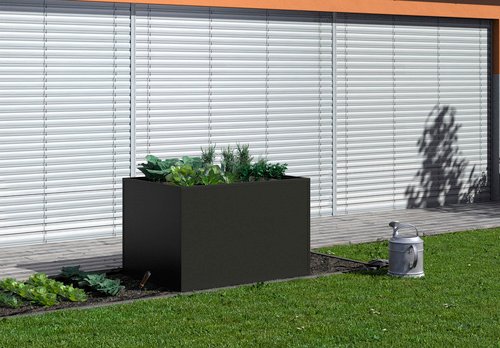 KGT Hochbeet, BxHxL: 121 x 77 x 91 cm, Aluminium - grau