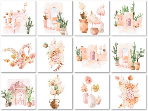 K&L Wall Art Fliesenaufkleber »Mediterane Impression«, selbstklebend