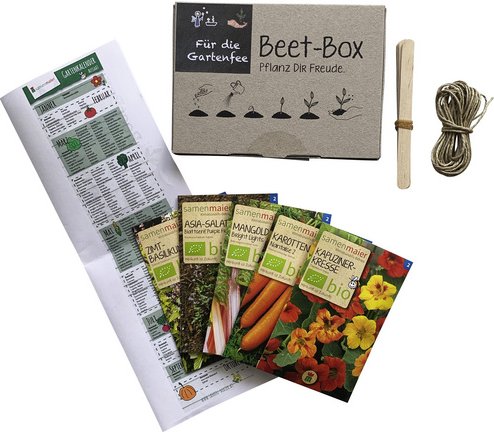 SAMEN MAIER Beet-Box "Für die Gartenfee", Samen, Blüte: mehrfarbig - bunt