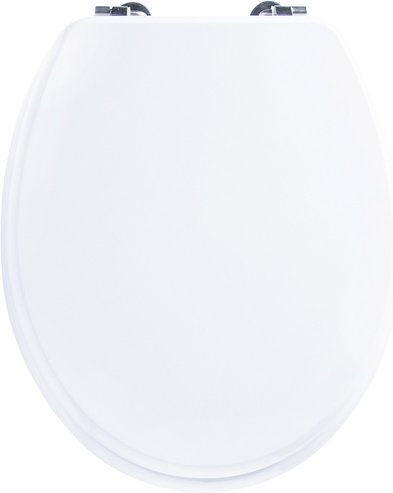 CORNAT WC-Sitz »BERN«, MDF, D-Form - weiss