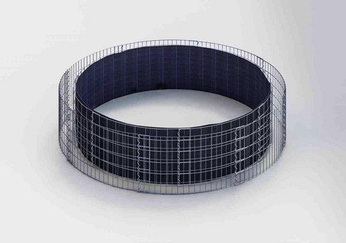 Gabiona Hochbeet, galvanisch verzinkter Stahl - silberfarben