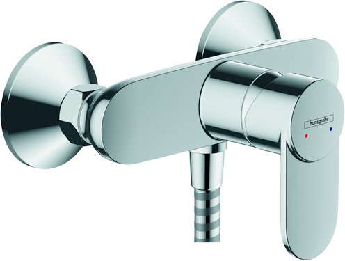 HANSGROHE Brause-Einhebelmischer, chrom, verchromt, DN 15 (½") - silberfarben