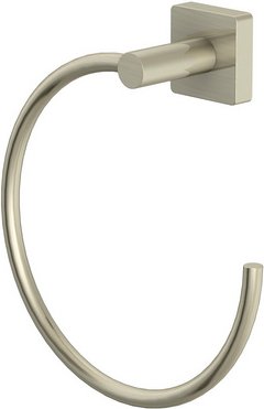 LENZ Handtuchring »SKY«, Nickel-matt, Montageart: Kleben oder Bohren - silberfarben