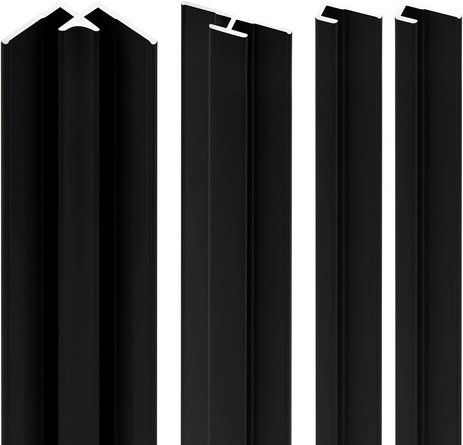 Thumbnail - SCHULTE Profil-Set, mattschwarz, geeignet für DecoDesign Duschrückwände