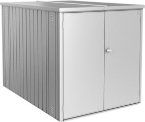 BIOHORT Minigarage, BxTxH: 145 cm x 203 cm x 151 cm - silberfarben