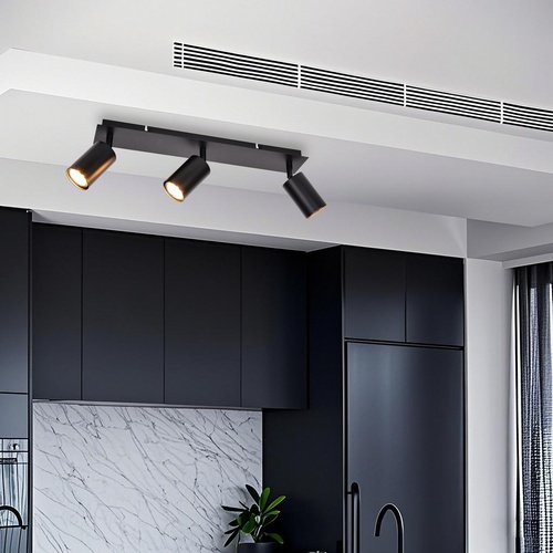 CASAYA Spotstrahler »Fjell«, 3 x 25 W, GU10, Metall, schwarz