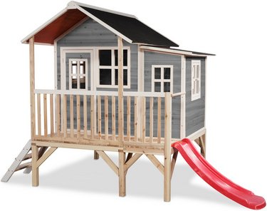 EXIT Toys Spielhaus »Loft«, BxHxT: 190 x 215 x 322 cm, ab 3 Jahren, Zedernholz - grau