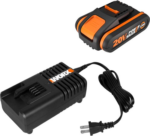 WORX Ladestation-Set »PowerShare WA3601«, schwarz/orange