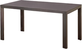 CASAYA Tisch, BxT: 150 x 80 cm, Aluminium/Glas, anthrazit - grau