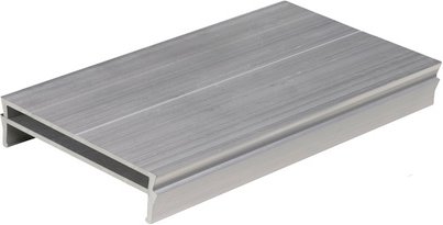 Kovalex Adapter, BxH: 6,7 x 1,6 cm, Aluminium - silberfarben